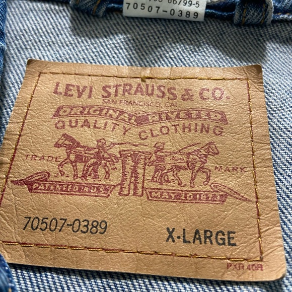 Vintage Y2K Levi Jean Jacket Drag Queen Staff Tour Jacket - Picture 6 of 11